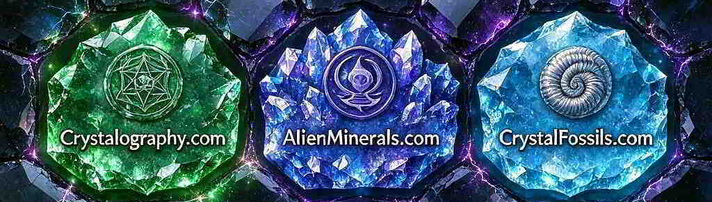 Crystalography - Alien Minerals - Crystal Fossils, Domain name art